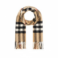 Burberry Check Scarf — Brown
