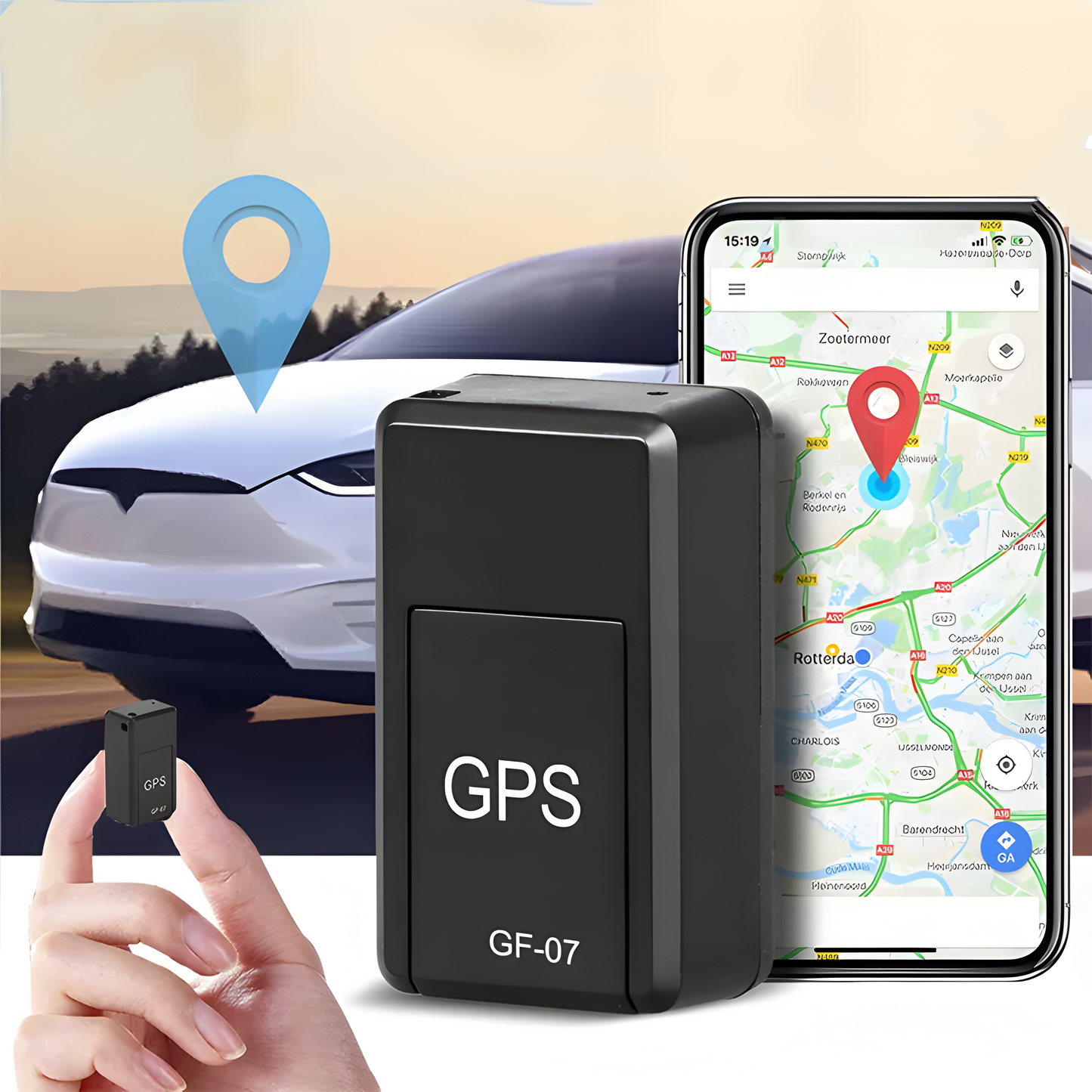 Tracky™ - Magnetische Mini GPS Tracker!